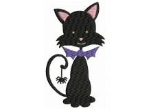 Stickmuster - Halloween Katze